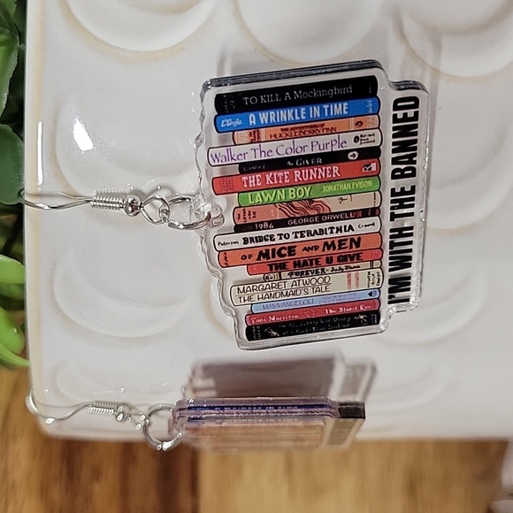 Ear Envy Jewelry - 🔥Last Pair🔥 Banned Books Earrings